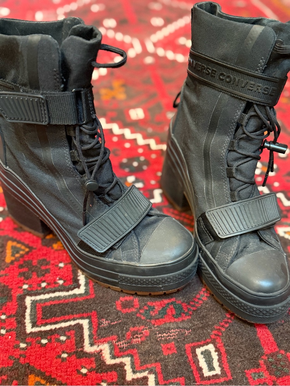Converse Women’s Black Platform Tactical Boots